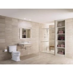 KOHLER Forte Katalyst 1-Spray 5.5 in. Single Wall Mount Fixed Rain Shower Head in Polished Chrome -Bathroom Faucets Store polished chrome kohler fixed shower heads k 10282 ak cp 1f 1000