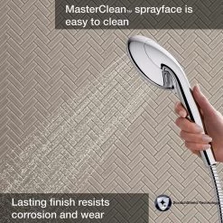 KOHLER Daisyfield 6-Spray 1.75 GPM 4.9375 in. Wall-Mount Handheld Shower Head in Polished Chrome -Bathroom Faucets Store polished chrome kohler handheld shower heads k r24611 g cp 77 1000