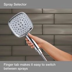 KOHLER Fordra 3-Spray Patterns 5.375 in. Wall Mount Handheld Shower Head in Polished Chrome -Bathroom Faucets Store polished chrome kohler handheld shower heads k r27512 g cp 1d 1000