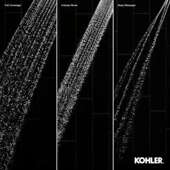 KOHLER Fordra 3-Spray Patterns 5.375 in. Wall Mount Handheld Shower Head in Polished Chrome -Bathroom Faucets Store polished chrome kohler handheld shower heads k r27512 g cp 44 1000