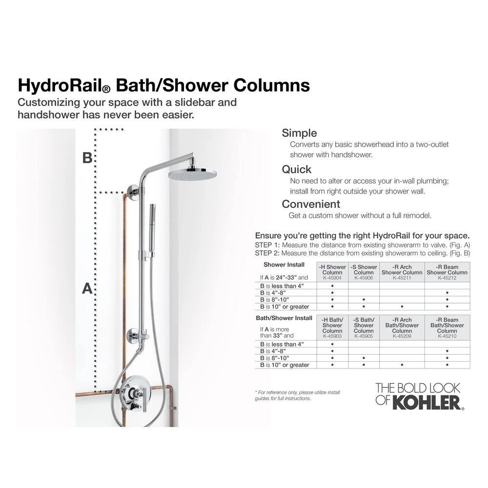 KOHLER HydroRail-S Shower Column in Polished Chrome 5 KOHLER HydroRail-S Shower Column in Polished Chrome - Image 5