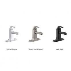 KOHLER Rubicon Single Hole Single-Handle Bathroom Faucet in Polished Chrome -Bathroom Faucets Store polished chrome kohler single hole bathroom faucets k r76214 4d cp 66 1000