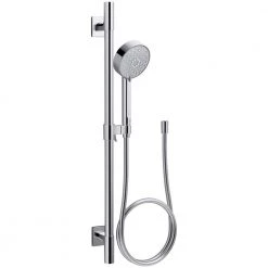 KOHLER Awaken 4-Spray Multifunction Deluxe Wall Bar Shower Kit with Hand Shower in Polished Chrome