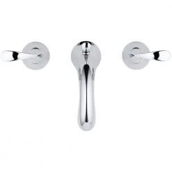 KOHLER Forte 8 in. Widespread 2-Handle Low-Arc Bathroom Faucet in Polished Chrome with Sculpted Lever Handles -Bathroom Faucets Store polished chrome kohler widespread bathroom faucets k 10272 4 cp a0 1000