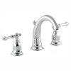 KOHLER Kelston 8 in. Widespread 2-Handle Low-Arc Water-Saving Bathroom Faucet in Polished Chrome