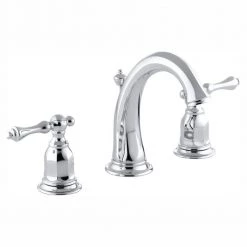 KOHLER Kelston 8 in. Widespread 2-Handle Low-Arc Water-Saving Bathroom Faucet in Polished Chrome