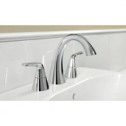 KOHLER Elmbrook 8 in. Widespread 2-Handle Bathroom Faucet in Polished Chrome -Bathroom Faucets Store polished chrome kohler widespread bathroom faucets r21996 4d cp 1f 1000