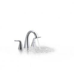 KOHLER Elmbrook 8 in. Widespread 2-Handle Bathroom Faucet in Polished Chrome -Bathroom Faucets Store polished chrome kohler widespread bathroom faucets r21996 4d cp c3 1000