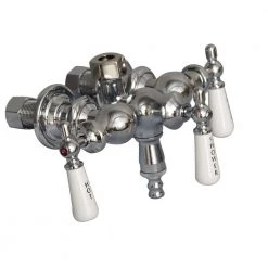 Pegasus 3-Handle Claw Foot Tub Faucet with Old Style Spigot and Lever Handles for Acrylic Tub in Polished Chrome -Bathroom Faucets Store polished chrome pegasus claw foot tub faucets 4073 pl cp 4f 1000