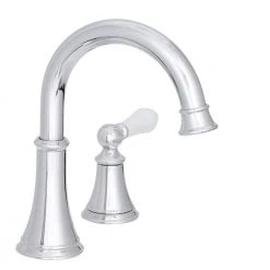 Pfister Courant 8 in. Widespread 2-Handle Bathroom Faucet in Polished Chrome with White Handles -Bathroom Faucets Store polished chrome pfister widespread bathroom faucets lf 049 copc 77 1000