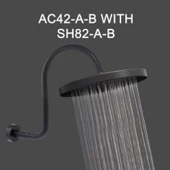 MODONA Gooseneck Rain Shower Arm with Flange, Rubbed Bronze -Bathroom Faucets Store rubbed bronze modona shower arm extensions ac42 a b fa 1000