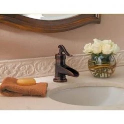Pfister Ashfield 4 in. Centerset Single-Handle Bathroom Faucet in Rustic Bronze -Bathroom Faucets Store rustic bronze pfister single hole bathroom faucets lf 042 yp0u 44 1000