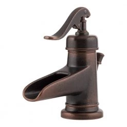 Pfister Ashfield 4 in. Centerset Single-Handle Bathroom Faucet in Rustic Bronze