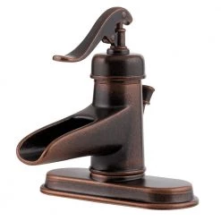Pfister Ashfield 4 in. Centerset Single-Handle Bathroom Faucet in Rustic Bronze -Bathroom Faucets Store rustic bronze pfister single hole bathroom faucets lf 042 yp0u c3 1000
