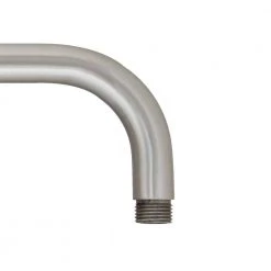 MODONA 15 In. Long Rain Shower Arm with Flange in Satin Nickel - Made of Solid Brass -Bathroom Faucets Store satin nickel modona shower arm extensions ac25 a n 1f 1000