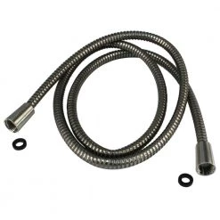 Westbrass 72 in. Plastic Hand Shower Hose and Washers, Satin Nickel