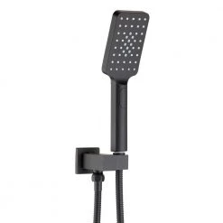 Cadeninc Ceiling Mounted 12 in. Rain Shower Head 0-Jet High Pressure Shower Combo with 2-Functions Shower System in Black -Bathroom Faucets Store shower jets ctms lqbx 12mb 1f 1000