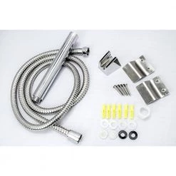 AKDY 65 in. 6-Jet Shower Panel System in Stainless Steel with Rainfall Waterfall Shower Head and Handheld Shower Wand -Bathroom Faucets Store silver akdy shower towers sp0101 fa 1000