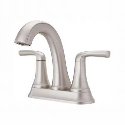 Pfister Ladera 4 in. Centerset 2-Handle Bathroom Faucet in Spot Defense Brushed Nickel