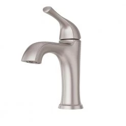 Pfister Ladera Single-Hole Single-Handle Bathroom Faucet in Spot Defense Brushed Nickel -Bathroom Faucets Store spot defense brushed nickel pfister single hole bathroom faucets lf 042 lrgs 1d 1000