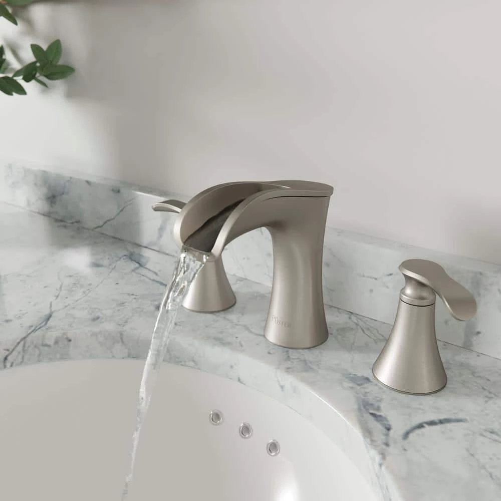 Pfister Jaida 8 in. Widespread 2-Handle Bathroom Faucet in Spot Defense Brushed Nickel 3 Pfister Jaida 8 in. Widespread 2-Handle Bathroom Faucet in Spot Defense Brushed Nickel - Image 3