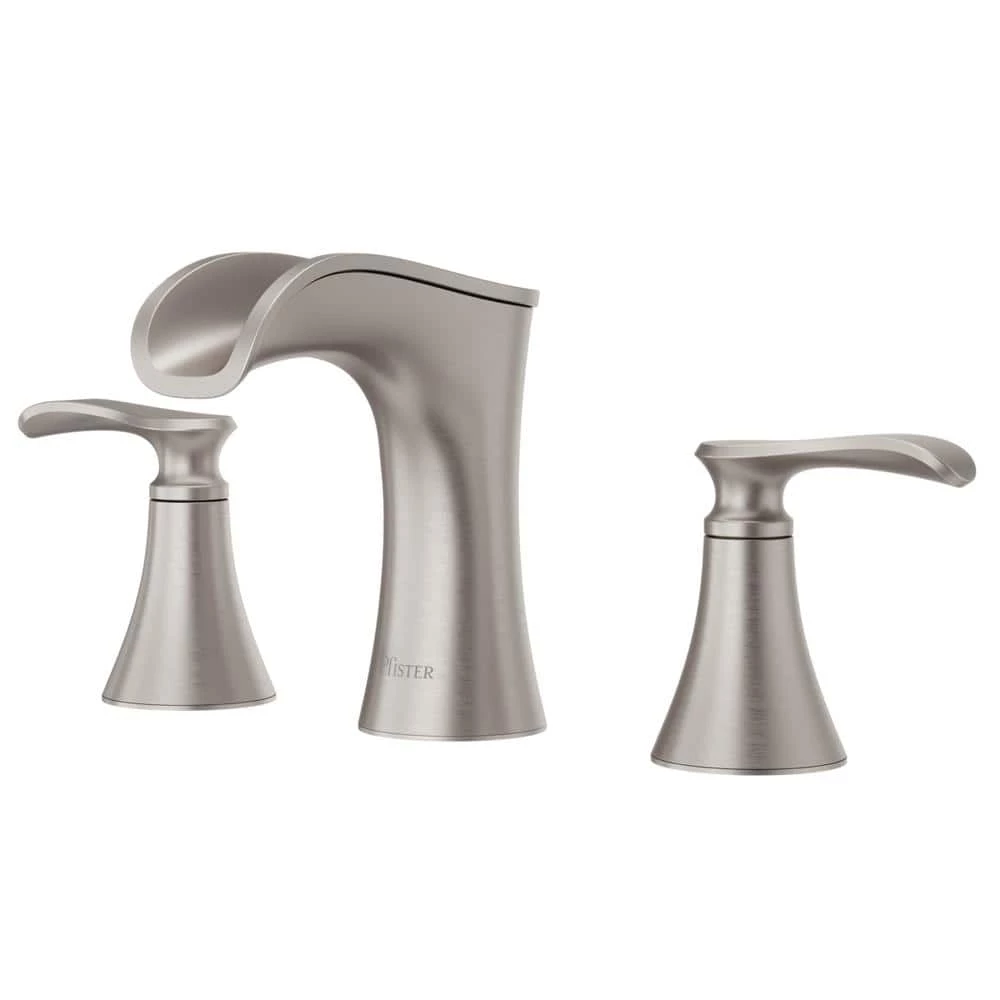 Pfister Jaida 8 in. Widespread 2-Handle Bathroom Faucet in Spot Defense Brushed Nickel 1 Pfister Jaida 8 in. Widespread 2-Handle Bathroom Faucet in Spot Defense Brushed Nickel