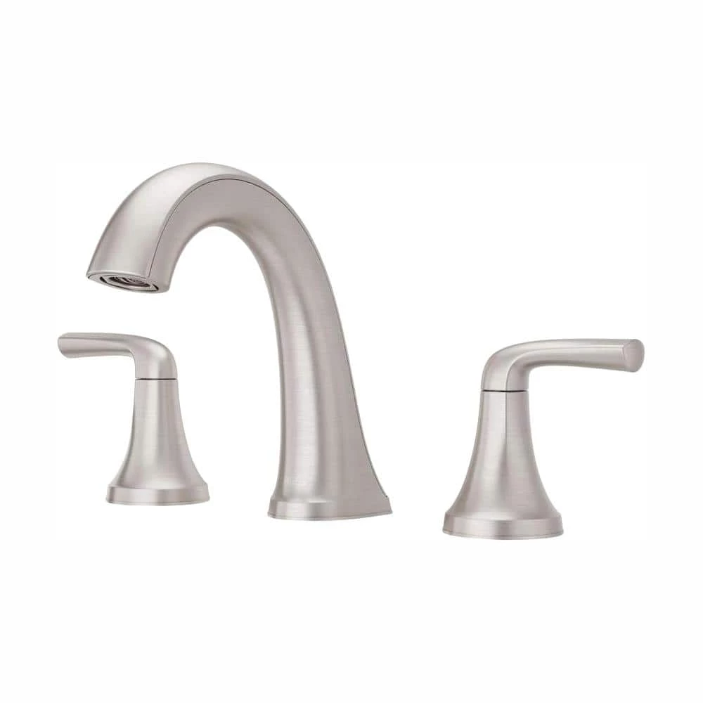 Pfister Ladera 8 in. Widespread 2-Handle Bathroom Faucet in Spot Defense Brushed Nickel 1 Pfister Ladera 8 in. Widespread 2-Handle Bathroom Faucet in Spot Defense Brushed Nickel