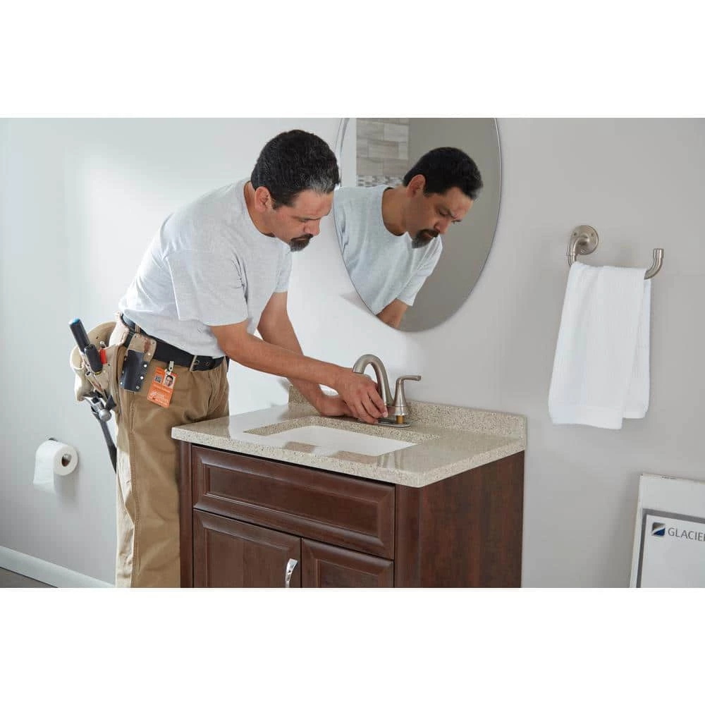 Pfister Ladera 8 in. Widespread 2-Handle Bathroom Faucet in Spot Defense Brushed Nickel 4 Pfister Ladera 8 in. Widespread 2-Handle Bathroom Faucet in Spot Defense Brushed Nickel - Image 4