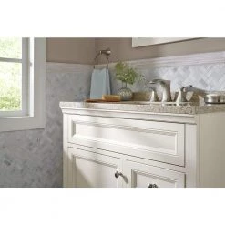 Pfister Venturi 8 in. Widespread 2-Handle Bathroom Faucet in Spot Defense Brushed Nickel -Bathroom Faucets Store spot defense brushed nickel pfister widespread bathroom faucets lf 049 vngs 31 1000