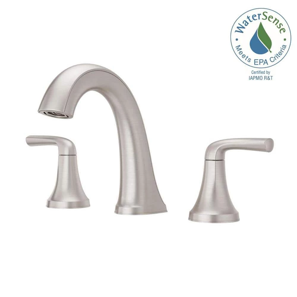 Pfister Ladera 8 in. Widespread 2-Handle Bathroom Faucet in Spot Defense Brushed Nickel (2-Pack) 3 Pfister Ladera 8 in. Widespread 2-Handle Bathroom Faucet in Spot Defense Brushed Nickel (2-Pack) - Image 3