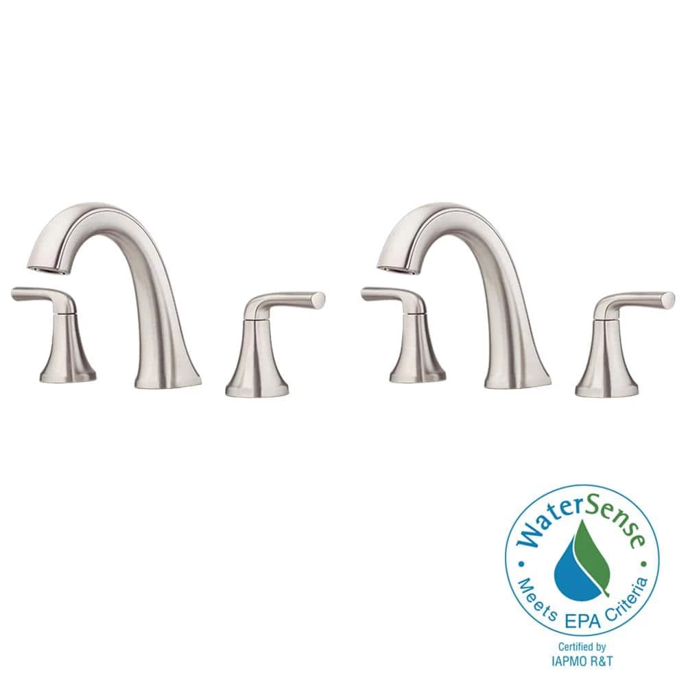Pfister Ladera 8 in. Widespread 2-Handle Bathroom Faucet in Spot Defense Brushed Nickel (2-Pack) 6 Pfister Ladera 8 in. Widespread 2-Handle Bathroom Faucet in Spot Defense Brushed Nickel (2-Pack) - Image 6