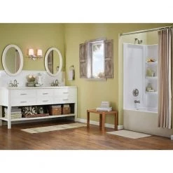 MOEN Banbury Single-Handle 1-Spray Tub and Shower Faucet with Valve in Spot Resist Brushed Nickel (Valve Included) -Bathroom Faucets Store spot resist brushed nickel moen bathtub shower faucet combos 82910srn 31 1000