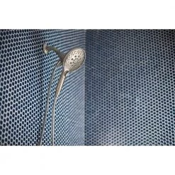 MOEN Attract with Magnetix Single-Handle 6-Spray 5.5 in. Shower Faucet in Spot Resist Brushed Nickel (Valve Included) -Bathroom Faucets Store spot resist brushed nickel moen bathtub shower faucet combos 82975srn 44 1000