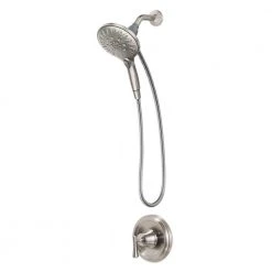 MOEN Attract with Magnetix Single-Handle 6-Spray 5.5 in. Shower Faucet in Spot Resist Brushed Nickel (Valve Included)