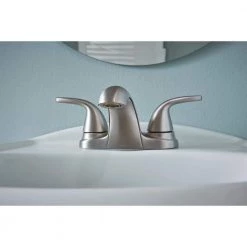 MOEN Adler 4 in. Centerset 2-Handle Bathroom Faucet in Spot Resist Brushed Nickel (2-Pack) 12 MOEN Adler 4 in. Centerset 2-Handle Bathroom Faucet in Spot Resist Brushed Nickel (2-Pack) -Bathroom Faucets Store spot resist brushed nickel moen centerset bathroom faucets 84603srn 4c 2pk a0 1000