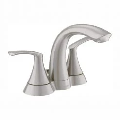 MOEN Darcy 4 in. Centerset 2-Handle Bathroom Faucet in Spot Resist Brushed Nickel