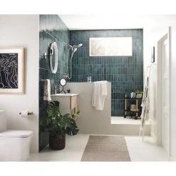 MOEN Aromatherapy 6-Spray Patterns 6.5 in. Tub Wall Mount Dual Shower Heads with INLY Capsules in Spot Resist Brushed Nickel -Bathroom Faucets Store spot resist brushed nickel moen dual shower heads in208c2srn 1d 1000