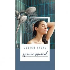 MOEN Aromatherapy 6-Spray Patterns 6.5 in. Tub Wall Mount Dual Shower Heads with INLY Capsules in Spot Resist Brushed Nickel -Bathroom Faucets Store spot resist brushed nickel moen dual shower heads in208c2srn 44 1000