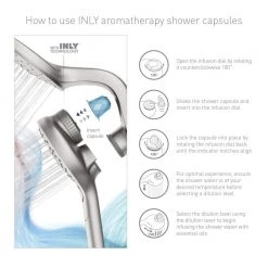 MOEN Aromatherapy 6-Spray Patterns 6.5 in. Tub Wall Mount Dual Shower Heads with INLY Capsules in Spot Resist Brushed Nickel -Bathroom Faucets Store spot resist brushed nickel moen dual shower heads in208c2srn 4f 1000