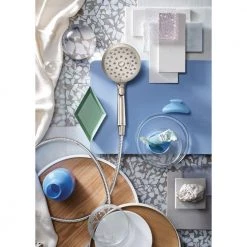 MOEN Verso Magnetix 8-Spray Patterns with 1.75 GPM 5 in. Wall Mount Handheld Shower Head Infiniti Dial in Brushed Nickel 19 MOEN Verso Magnetix 8-Spray Patterns with 1.75 GPM 5 in. Wall Mount Handheld Shower Head Infiniti Dial in Brushed Nickel -Bathroom Faucets Store spot resist brushed nickel moen handheld shower heads 220h2epsrn 76 1000