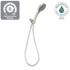 MOEN Iso 6-Spray Handheld Shower in Spot Resist Brushed Nickel