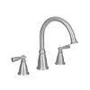 MOEN Banbury 2-Handle Deck-Mount High Arc Roman Tub Faucet in Spot Resist Brushed Nickel (Valve Included)