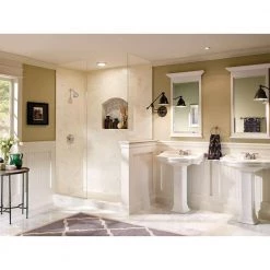 MOEN Banbury Single-Handle 1-Spray 1.75 GPM Shower Faucet in Spot Resist Brushed Nickel (Valve Included) -Bathroom Faucets Store spot resist brushed nickel moen shower faucets 82912srn 77 1000