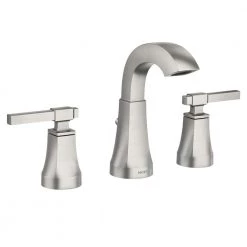 MOEN Ayda 8 in. Widespread 2-Handle Bathroom Faucet in Spot Resist Brushed Nickel