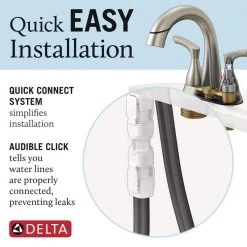 Delta Broadmoor 4 in. Centerset 2-Handle Pull-Down Spout Bathroom Faucet in SpotShield Brushed Nickel -Bathroom Faucets Store spotshield brushed nickel delta centerset bathroom faucets 25765lf sppd 76 1000