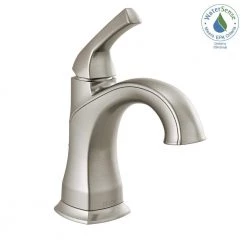 Delta Portwood Single Hole Single-Handle Bathroom Faucet in SpotShield Brushed Nickel -Bathroom Faucets Store spotshield brushed nickel delta single hole bathroom faucets 15770lf sp 31 1000