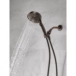 Delta 7-Spray 5 in. Single Wall Mount Handheld Shower Head in SpotShield Venetian Bronze 17 Delta 7-Spray 5 in. Single Wall Mount Handheld Shower Head in SpotShield Venetian Bronze -Bathroom Faucets Store spotshield venetian bronze delta handheld shower heads 75723rb 1d 1000