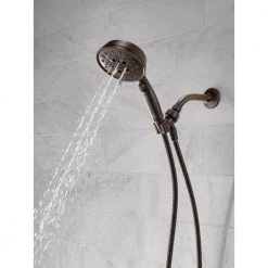 Delta 7-Spray 5 in. Single Wall Mount Handheld Shower Head in SpotShield Venetian Bronze 18 Delta 7-Spray 5 in. Single Wall Mount Handheld Shower Head in SpotShield Venetian Bronze -Bathroom Faucets Store spotshield venetian bronze delta handheld shower heads 75723rb 66 1000