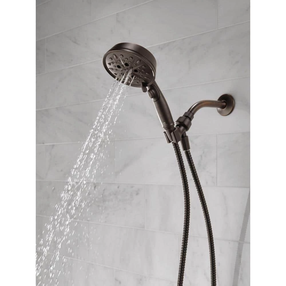 Delta 7-Spray 5 in. Single Wall Mount Handheld Shower Head in SpotShield Venetian Bronze 7 Delta 7-Spray 5 in. Single Wall Mount Handheld Shower Head in SpotShield Venetian Bronze - Image 7