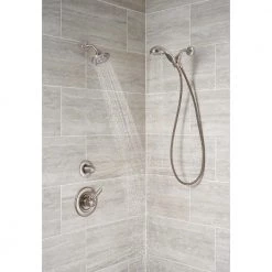 Delta 7 in. Shower Arm in Stainless 7 Delta 7 in. Shower Arm in Stainless -Bathroom Faucets Store stainless delta shower arm extensions rp40593ss 1f 1000